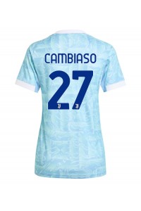 Fotbalové Dres Juventus Andrea Cambiaso #27 Dámské Venkovní Oblečení 2025-26 Krátký Rukáv